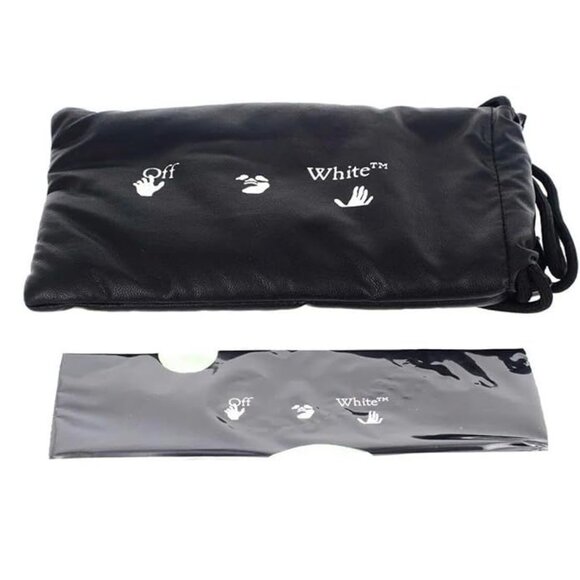 NEW OFF-WHITE SUNGLASSES OERI137 OFF-WHITE AURORA 1007 BLACK/DARK GREY - Picture 3 of 3